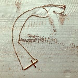 Gold Vermeil over 925 Silver Cross Necklace